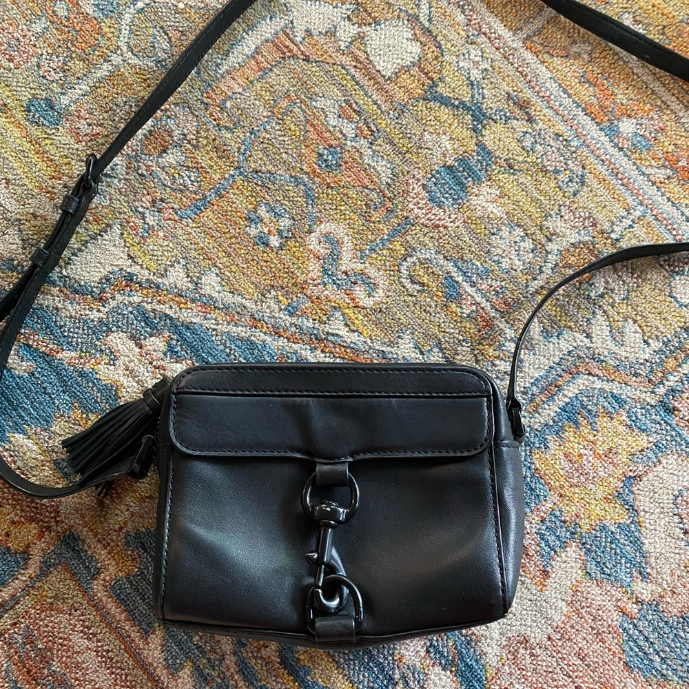 Rebecca Minkoff Black Leather Crossbody Bag